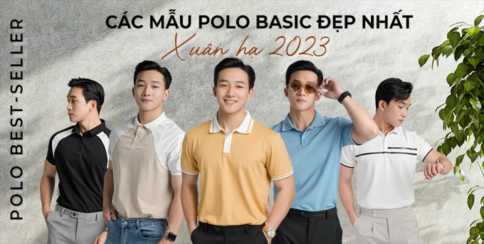 Các mẫu áo polo nam đẹp dẫn đầu xu hướng 2024