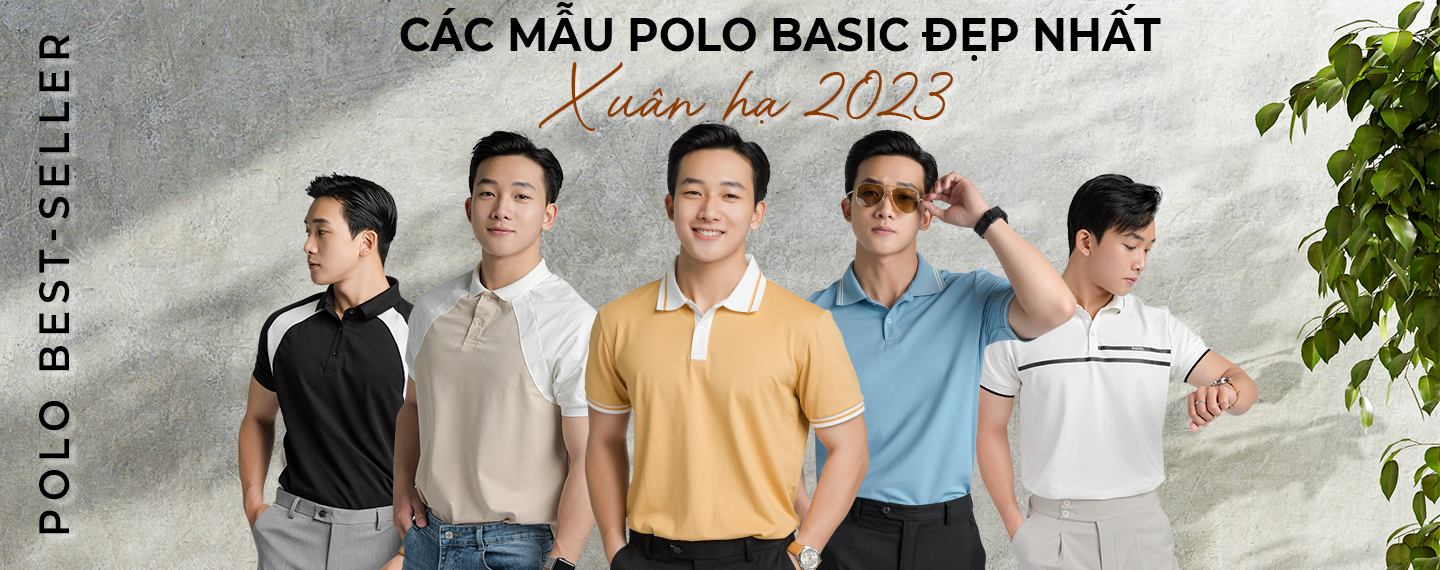 Các mẫu áo polo nam đẹp dẫn đầu xu hướng 2024