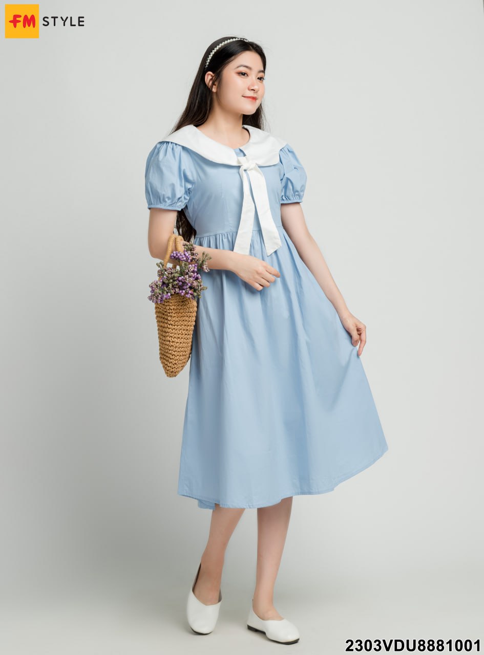 Váy Babydoll Tay Phồng 🦋 Đầm Nữ Trơn Dáng Xòe 2 Màu 🦋 - Đầm, váy nữ |  ThờiTrangNữ.vn