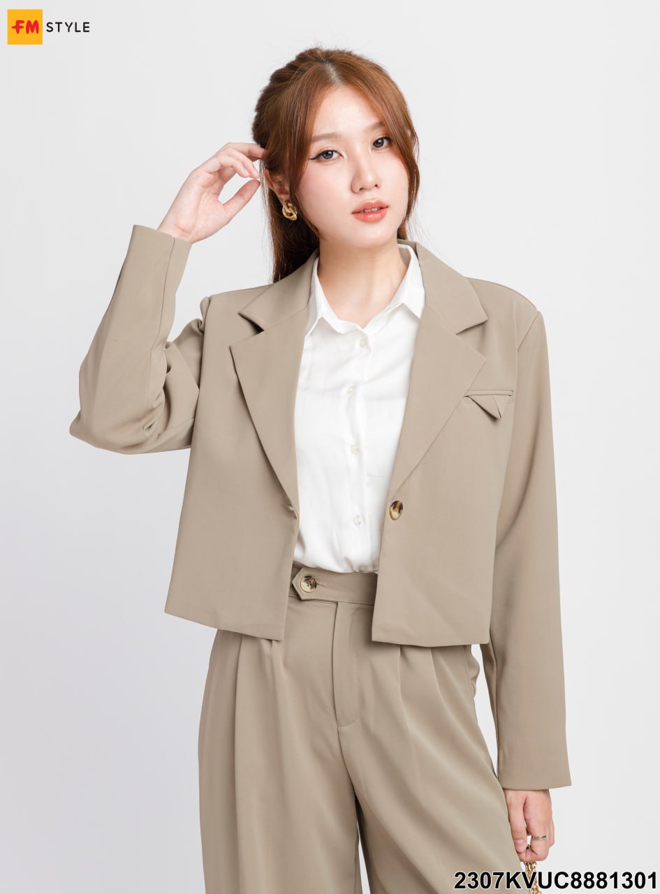 Bộ đồ vest nữ 4 nút trẻ trung phong cách châu âu | Shopee Việt Nam